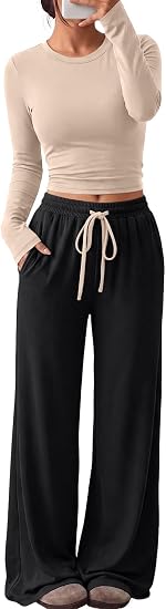 2026 Fall Fashion Lounge Set with Pockets Airport Outfit