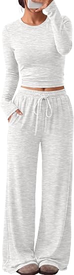 2026 Fall Fashion Lounge Set with Pockets Airport Outfit